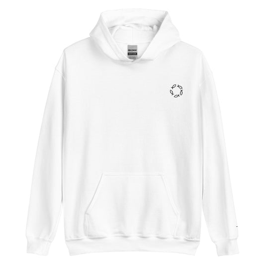 ichthys infinity Hoodie - Pearl White